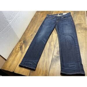 Rag & Bone Crop Straight Leg Jeans Size 27 Dark Wash